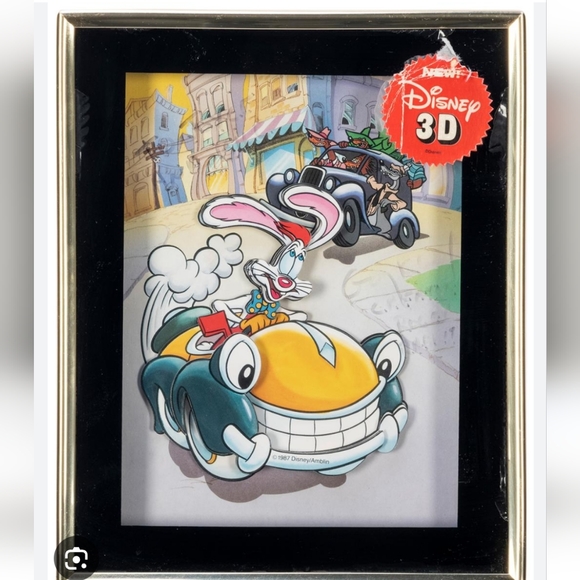 Rare Vintage Who Framed Roger Rabbit 3D Shadow Box - Picture 8 of 8